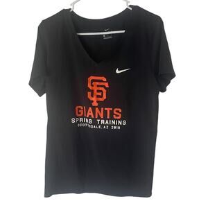 Nike‎ Women Size Large Dri Fit SF San Francisco Giants MLB Shirt